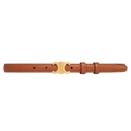 CELINE SMALL TRIOMPHE BELT IN NATURAL CALFSKIN