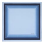 TOM FORD GEOMETRIC SILK POCKET SQUARE MULTI BLACK