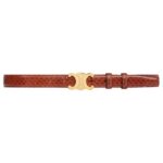CELINE MEDIUM TRIOMPHE BELT IN PYTHON TAN