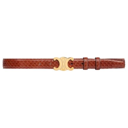 CELINE MEDIUM TRIOMPHE BELT IN PYTHON TAN