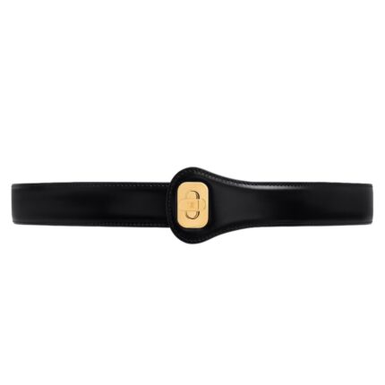 CELINE JOSEPHINE BELT LARGE MODEL IN TAURILLON LEATHER BLACK