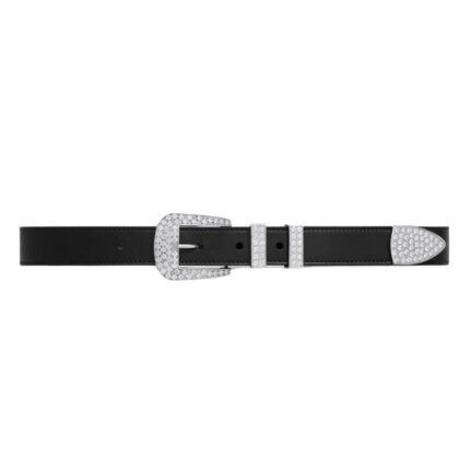 CELINE MEDIUM MARCO BELT WITH STRASS IN VINTAGE CALFSKIN