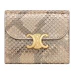 CELINE SMALL FLAP WALLET TRIOMPHE IN PYTHON