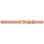 CELINE SMALL TRIOMPHE BELT IN TAURILLON LEATHER BRONZE