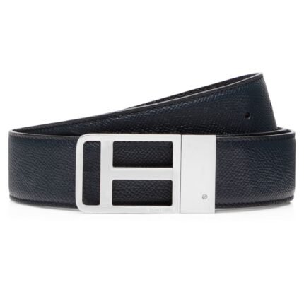TOM FORD SMALL GRAIN LEATHER FRAMED T BELT