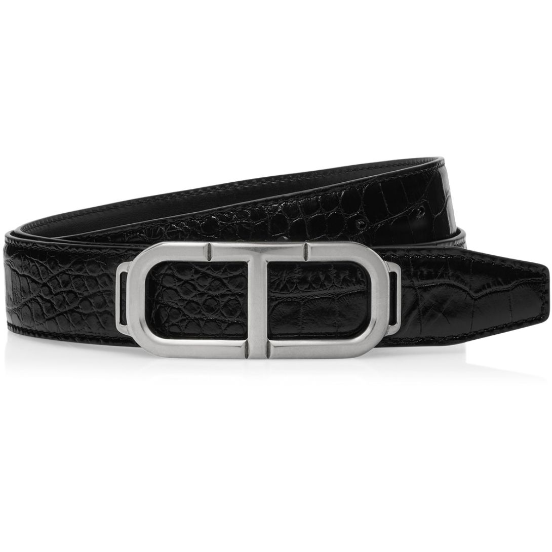 1 TOM FORD PRINTED CROC STADIUM T BELT