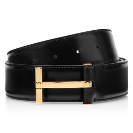 TOM FORD SMOOTH LEATHER T BELT