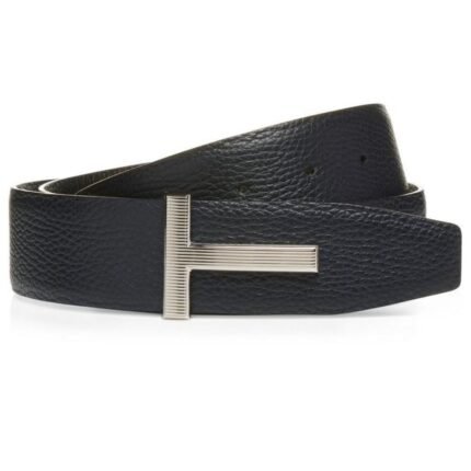 TOM FORD SOFT GRAIN LEATHER RIDGE T BELT