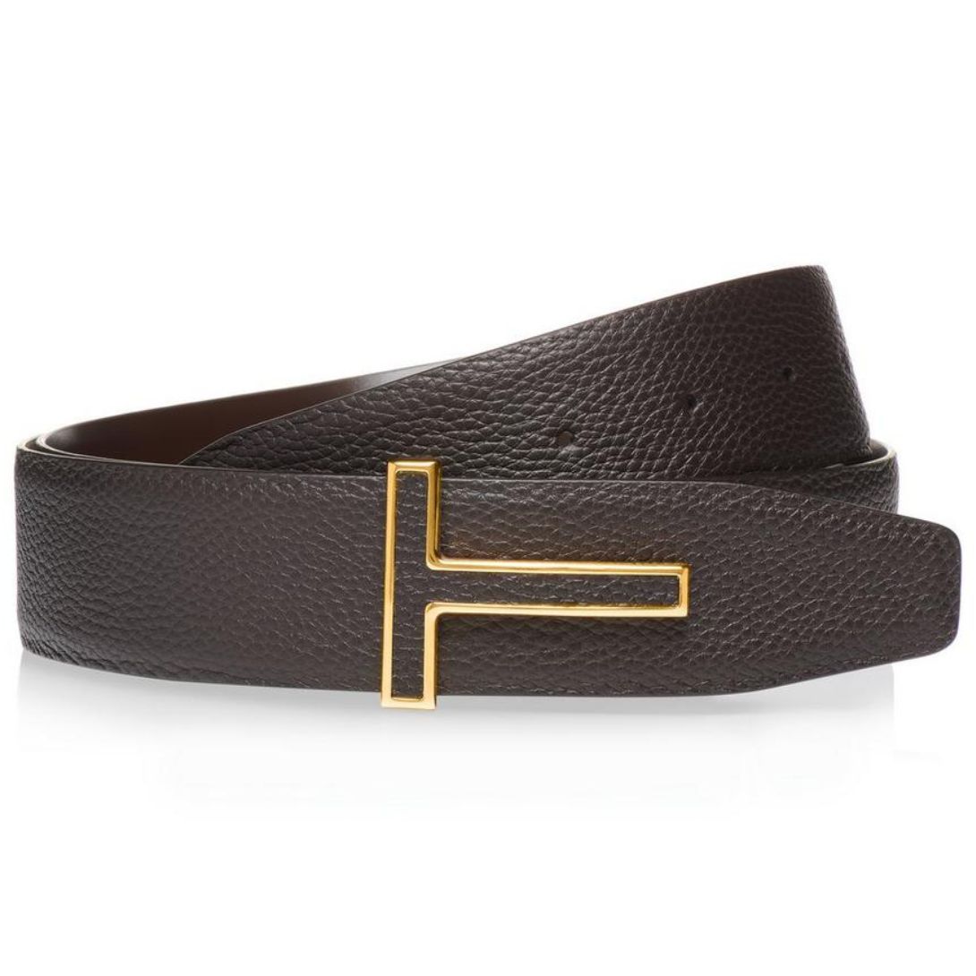 1 TOM FORD GRAIN LEATHER AND SMOOTH LEATHER LEATHER INSERT T BELT