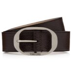 TOM FORD GRAIN LEATHER OVAL BELT