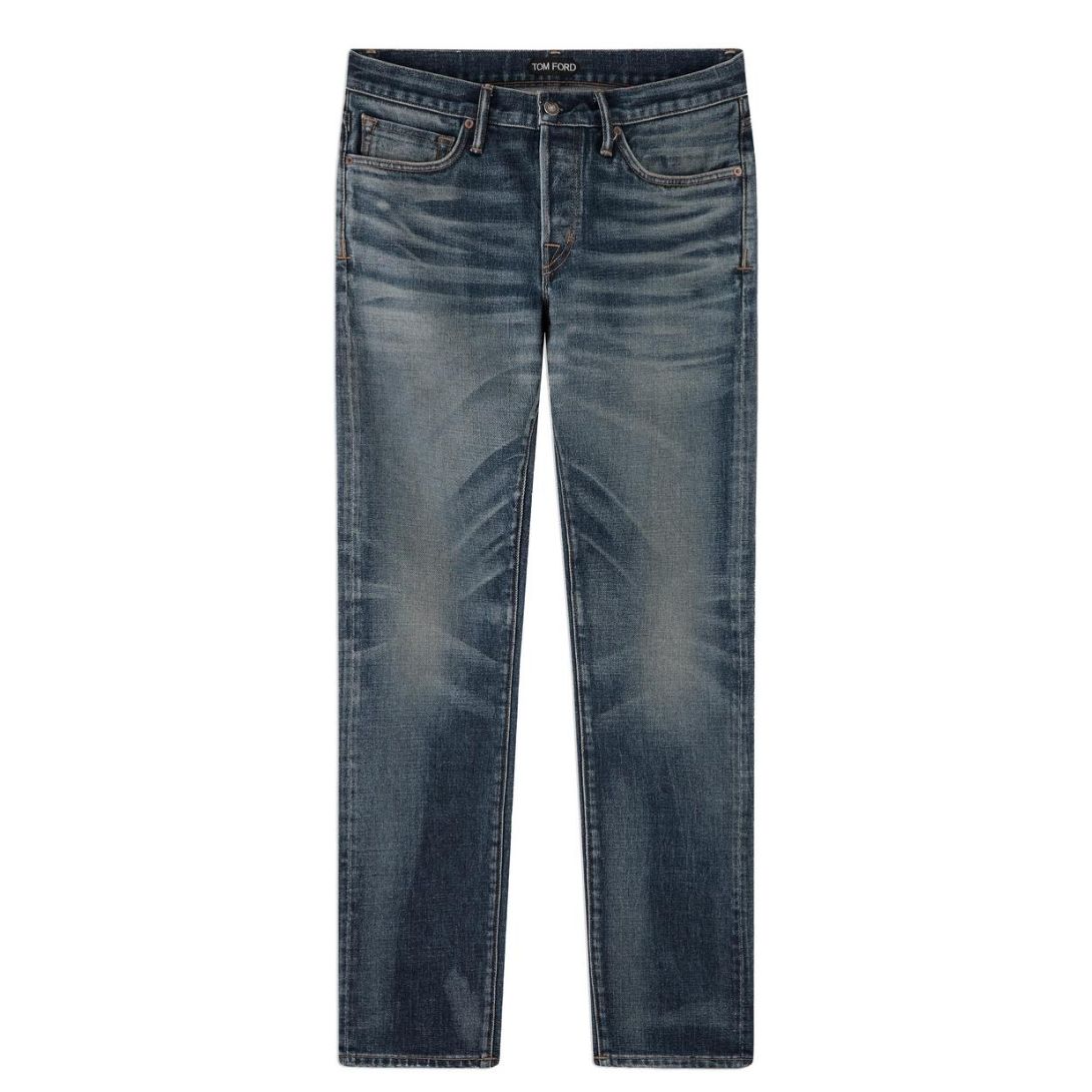 1 TOM FORD BLACK STRETCH STRAIGHT FIT DENIM