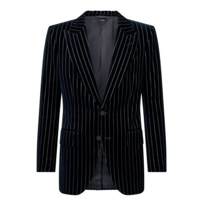 TOM FORD EMBOSSED VELVET DYLLAN JACKET