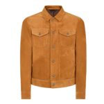TOM FORD CASHMERE SUEDE WESTERN JACKET INDIGO