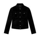 TOM FORD LIGHT SUEDE OUTERSHIRT BLACK
