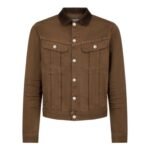 TOM FORD TWILL CORD COLLAR DENIM JACKET