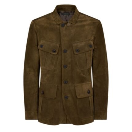 TOM FORD CASHMERE SUEDE SARTORIAL MILITARY JACKET