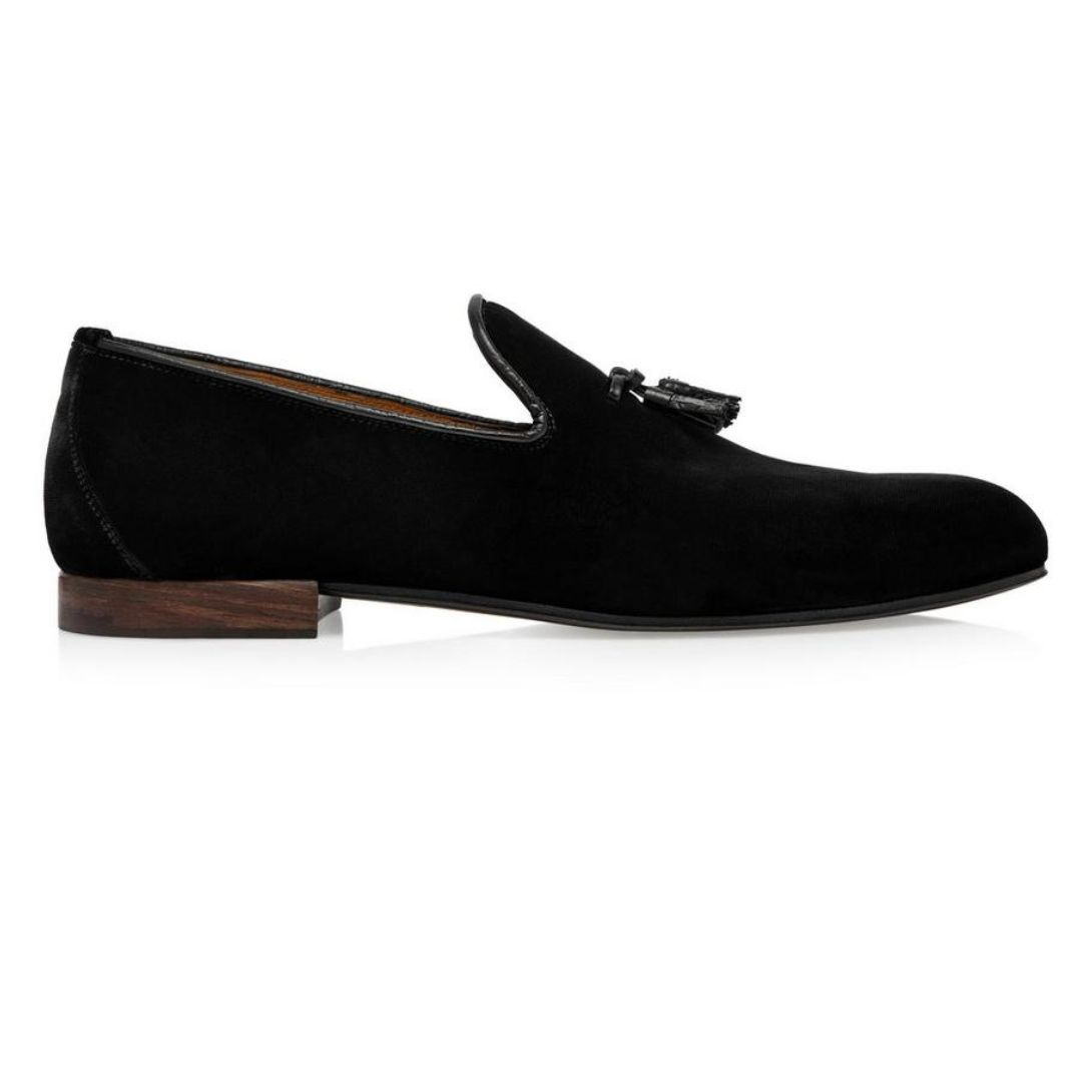 1 TOM FORD VELVET NICOLAS TASSEL SLIPPER