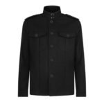TOM FORD LIGHT FELT STAND COLLAR OVERSHIRT