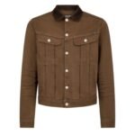 TOM FORD TWILL CORD COLLAR DENIM JACKET