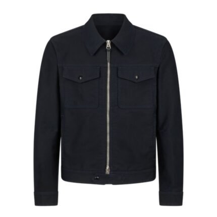 TOM FORD COTTON SATIN BATTLE JACKET