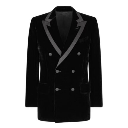 TOM FORD SILK VISCOSE VELVET ATTICUS COCKTAIL JACKET