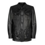 TOM FORD NATURAL SHINE LEATHER SAFARI JACKET