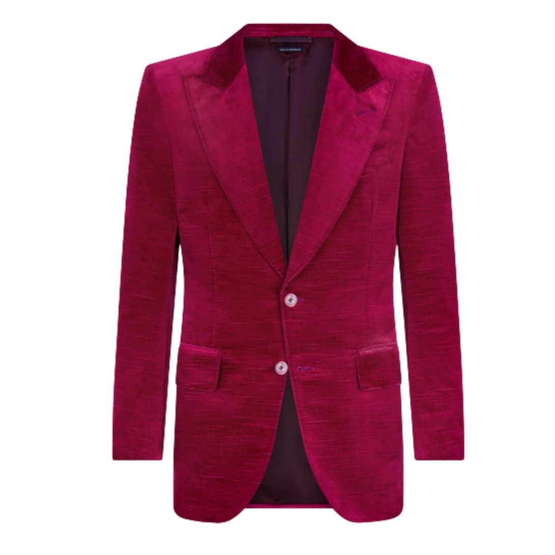 1 TOM FORD RIDGED VELVET DYLLAN JACKET