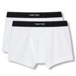 TOM FORD COTTON MODAL BOXER BRIEFS TWO PACK GREY