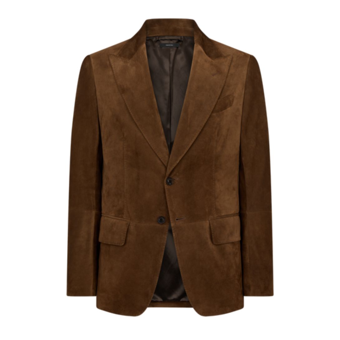 1 TOM FORD CASHMERE SUEDE SARTORIAL BLAZER