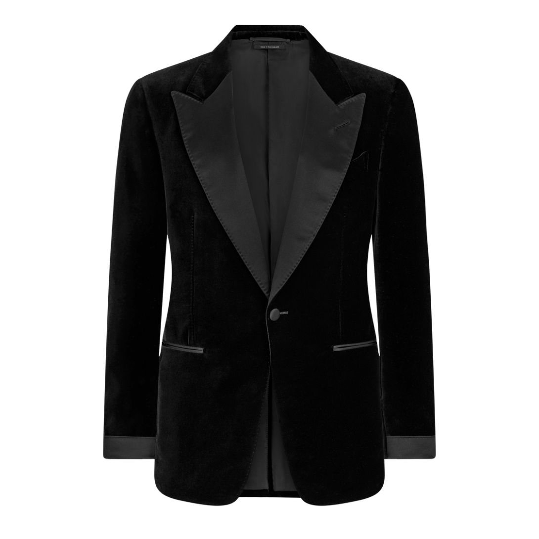 1 TOM FORD LIGHT VELVET SHELTON COCKTAIL JACKET