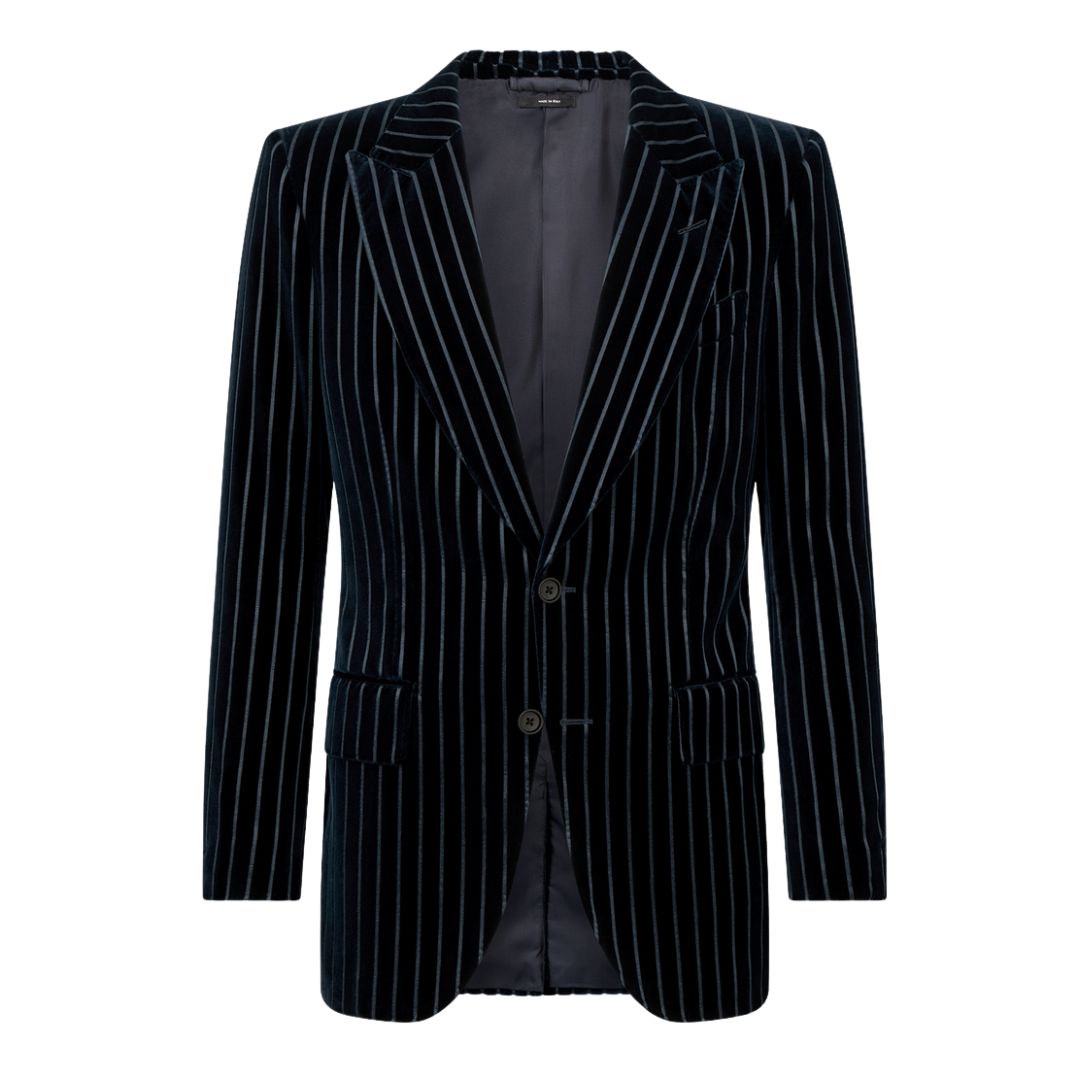 1 TOM FORD EMBOSSED VELVET DYLLAN JACKET