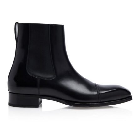 TOM FORD ELKAN LEATHER CHELSEA BOOTS