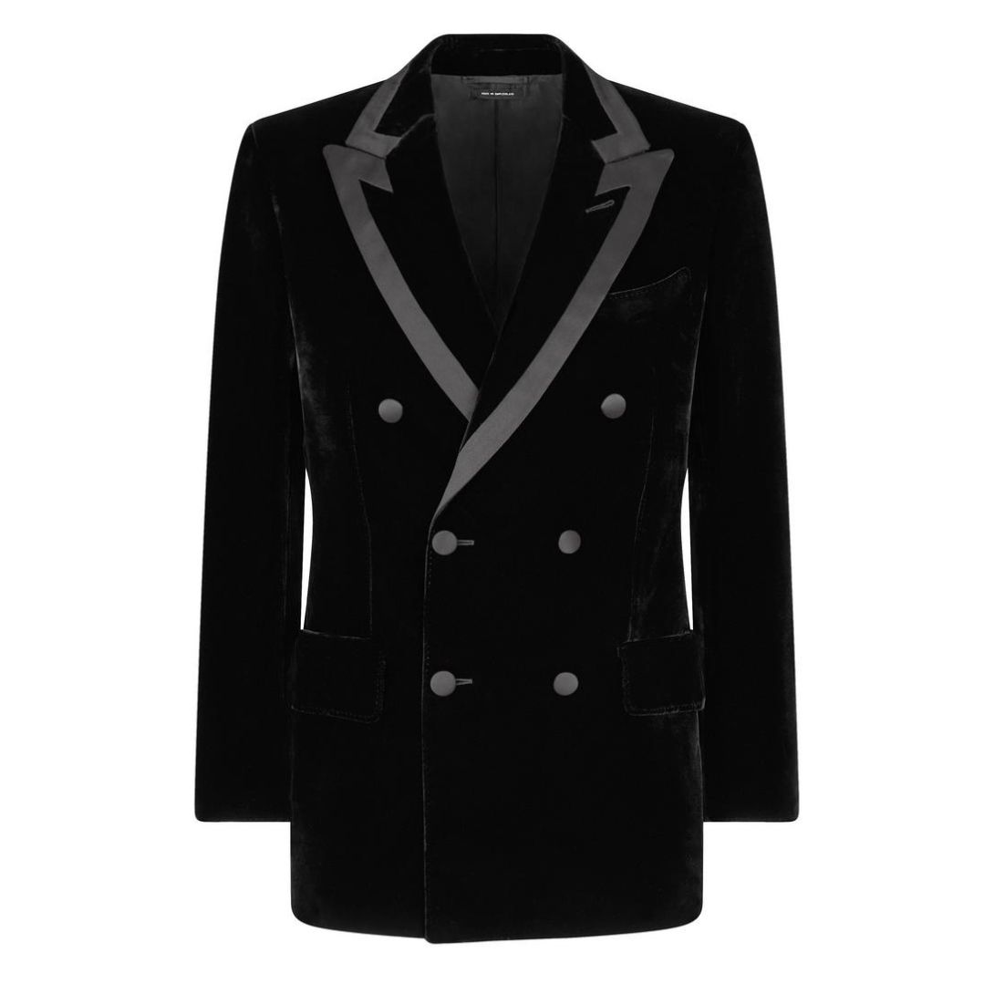 1 TOM FORD SILK VISCOSE VELVET ATTICUS COCKTAIL JACKET