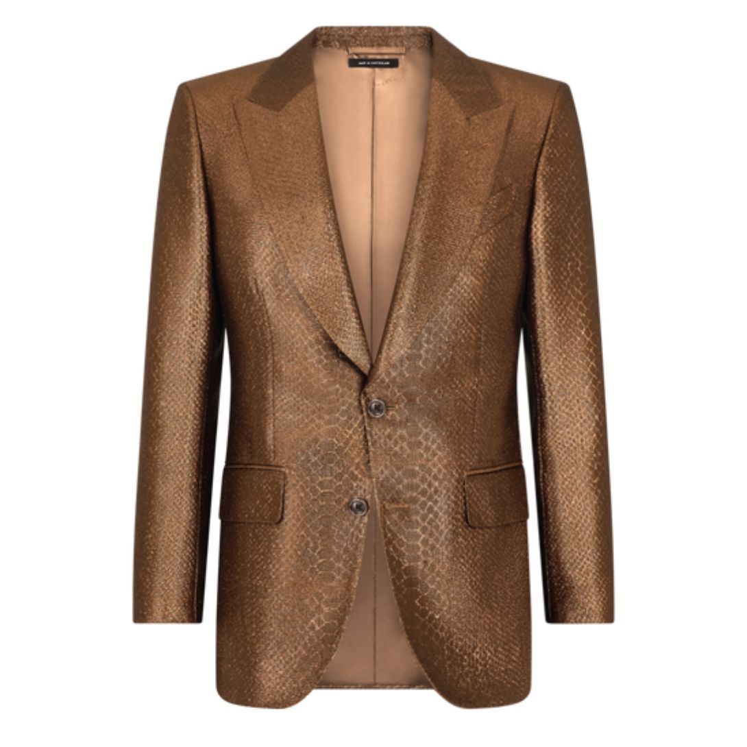 1 TOM FORD ORGANZA LUREX DYLLAN JACKET