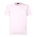 TOM FORD LYOCELL COTTON CREW T SHIRT PALE LILAC
