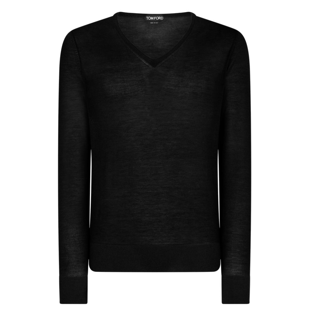 1 TOM FORD SILK CASHMERE V NECK SWEATER