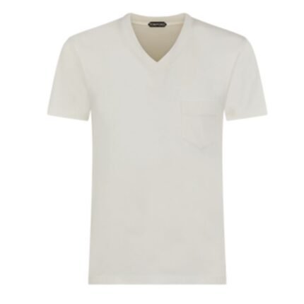 TOM FORD PURE COTTON V NECK T SHIRT
