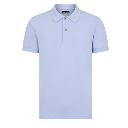 TOM FORD TENNIS PIQUET POLO DEEP BROWN