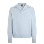 TOM FORD CASHMERE LAMBSWOOL PULLOVER PALE BLUE