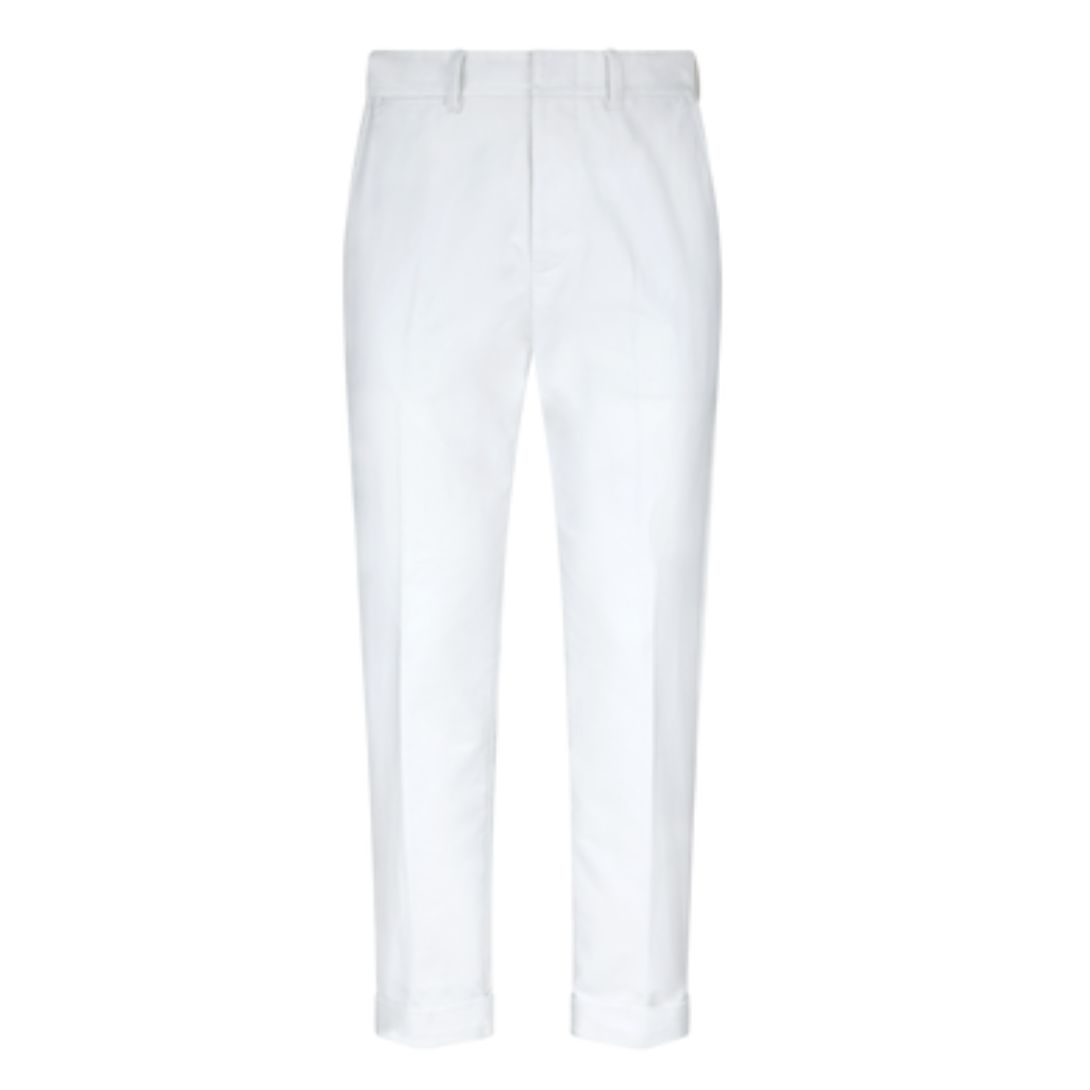1 TOM FORD COTTON SATIN CHINO IVORY