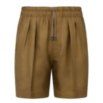 TOM FORD LUXURY SILK TWILL PLEAT SHORTS