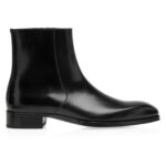 TOM FORD BURNISHED LEATHER ELKAN ZIP BOOT