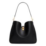 CELINE MEDIUM CAMILLE 16 SOFT BAG IN SMOOTH CALFSKIN BLACK