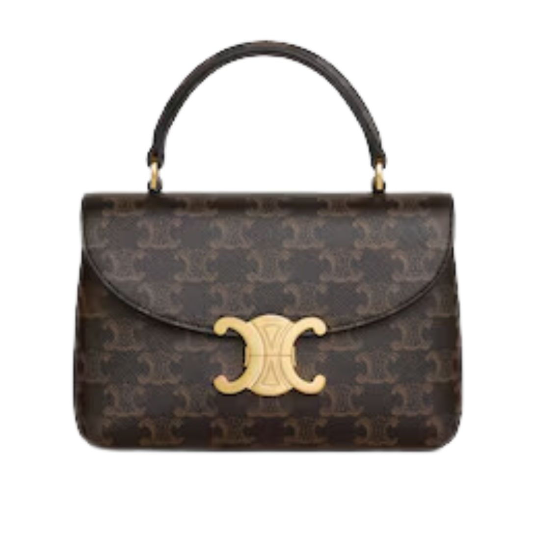 1 CELINE SMALL TEEN NINO BAG IN TRIOMPHE CANVAS