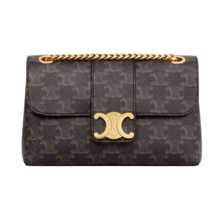 TEEN CELINE VICTOIRE BAG IN TRIOMPHE CANVAS