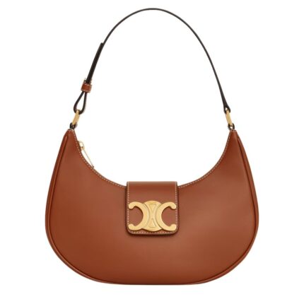 CELINE MEDIUM AVA TRIOMPHE BAG IN SMOOTH CALFSKIN BLACK