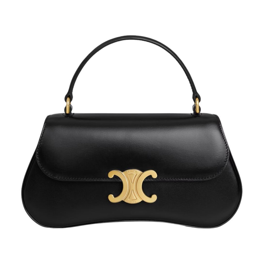 1 CELINE TEEN CELINE LOLA IN SHINY CALFSKIN BLACK