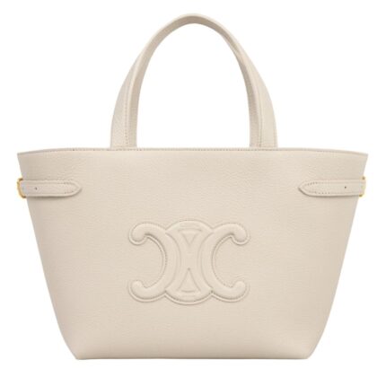CELINE MINI CABAS ANAIS CUIR TRIOMPHE IN GRAINED CALFSKIN TAN