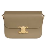 CELINE CLASSIQUE TRIOMPHE BAG IN SHINY CALFSKIN BRONZE
