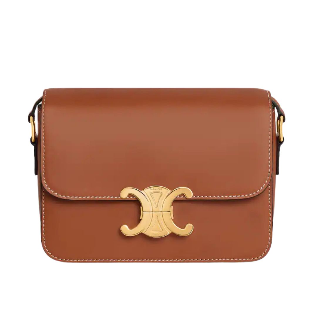1 CELINE TEEN TRIOMPHE BAG IN NATURAL CALFSKIN